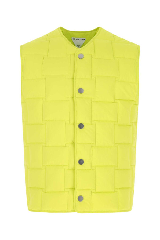 Fluo yellow nylon padded vest BOTTEGA VENETA (700402VF4K0)