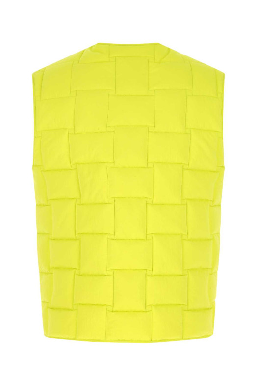 Fluo yellow nylon padded vest BOTTEGA VENETA (700402VF4K0)