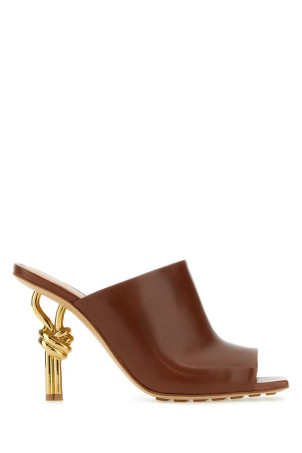 Brown nappa leather Knot mules BOTTEGA VENETA (740589VBSF0)