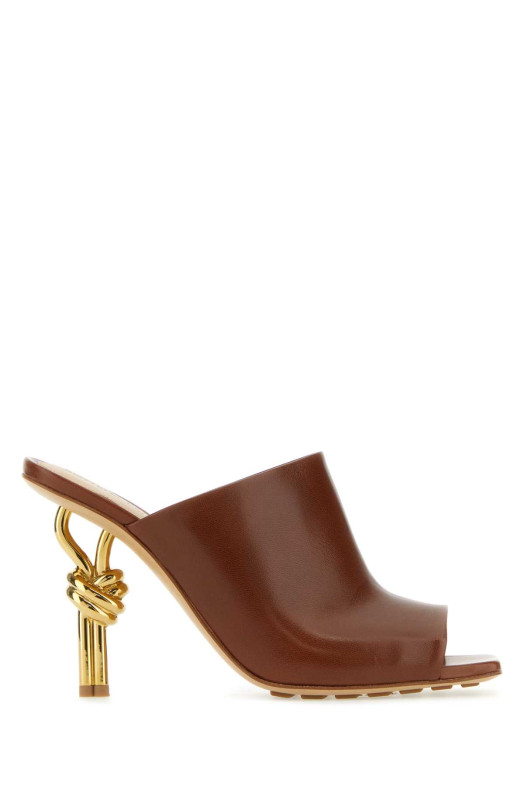 Brown nappa leather Knot mules BOTTEGA VENETA (740589VBSF0)