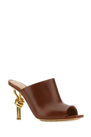Brown nappa leather Knot mules BOTTEGA VENETA (740589VBSF0)