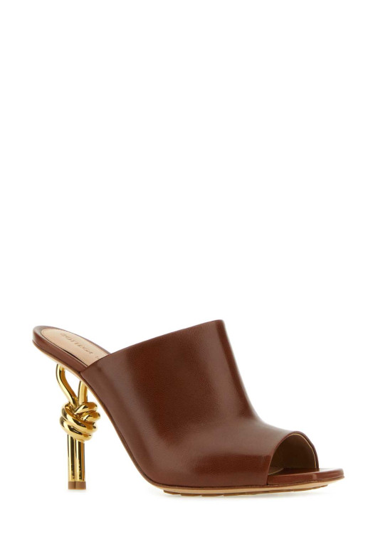 Brown nappa leather Knot mules BOTTEGA VENETA (740589VBSF0)
