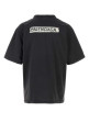 Хлопковая футболка цвета «слат» с разноцветным принтом BALENCIAGA (764235TTVL6)