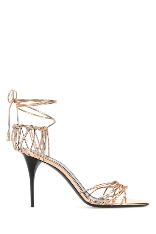 Pink leather Babylone sandals SAINT LAURENT (7857060NL00)