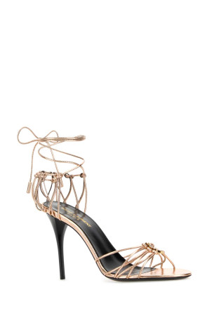 Pink leather Babylone sandals SAINT LAURENT (7857060NL00)