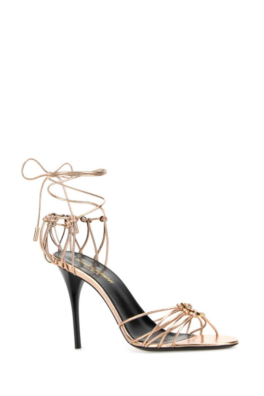 Pink leather Babylone sandals SAINT LAURENT (7857060NL00)