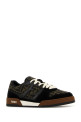 Embroidered canvas, leather and rubber Match sneakers FENDI (7E1688AQ6I)