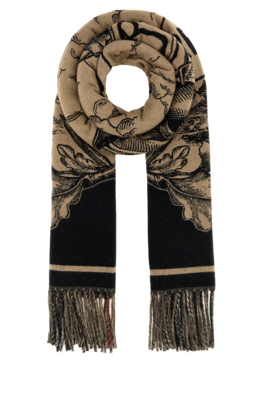 Embroidered cashmere scarf Multicolor BURBERRY (8073768)