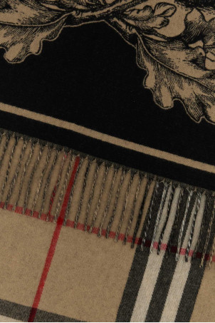 Вишитий кашеміровий шарф, різнокольоровий, BURBERRY (8073768)