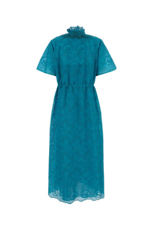 Turquoise lace dress VALENTINO GARAVANI (8B3VAJK5A4G)