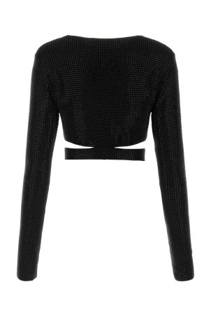 Embellished viscose blend top ANDREA ADAMO (ADSS23TO10135268)