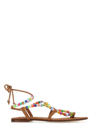 Embellished synthetic leather Alegria sandals Beige ALAMEDA TURQUESA (ALEGRIA)