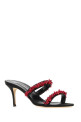Black satin Clorette mules Blue MANOLO BLAHNIK (CLORETTENU1242680)