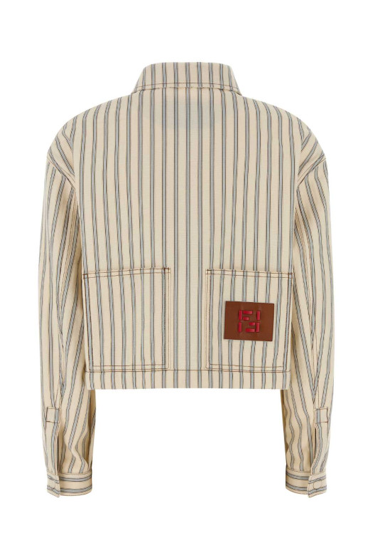 Embroidered denim jacket FENDI (FLF856AOHT)