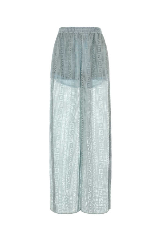 Light blue viscose blend pyjama pant FENDI (FR6494AWA2)