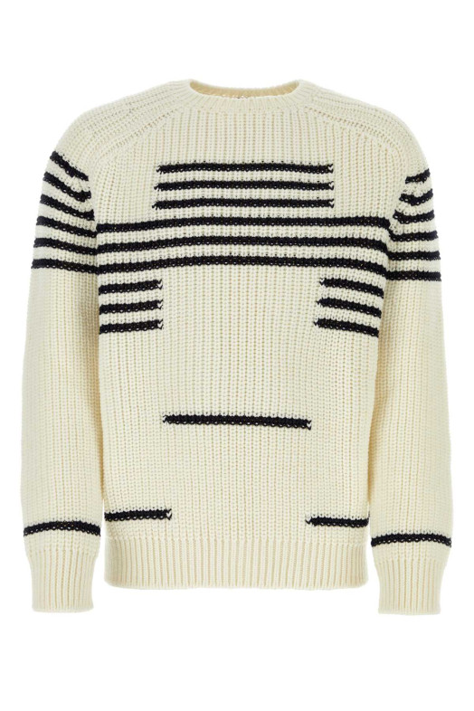 Ivory wool blend sweater LOEWE (H526Y14KGI)