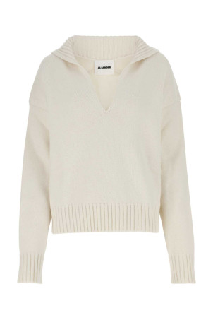 Світло-бежевий светр оверсайз із суміші кашеміру JIL SANDER (J01GP0105J13203)