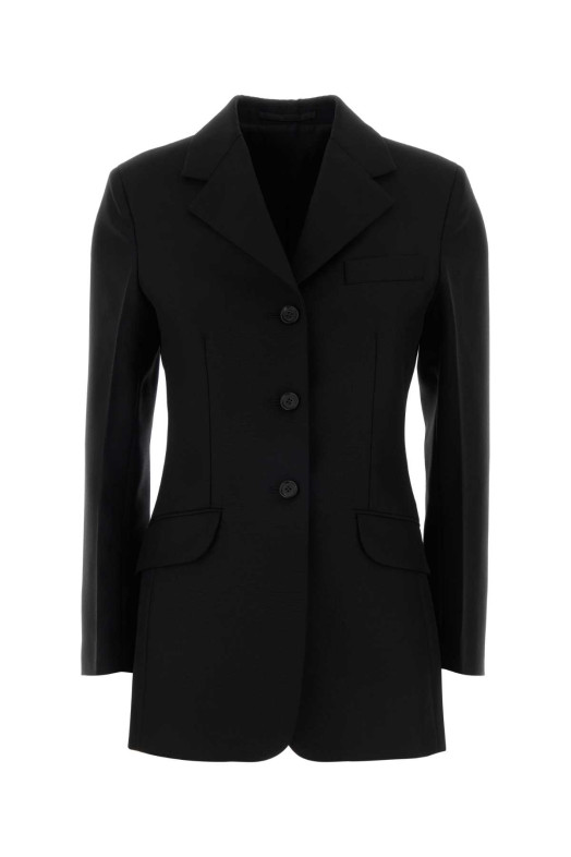 Черный блейзер из смешанной шерсти JIL SANDER (J03BN0208J40330)