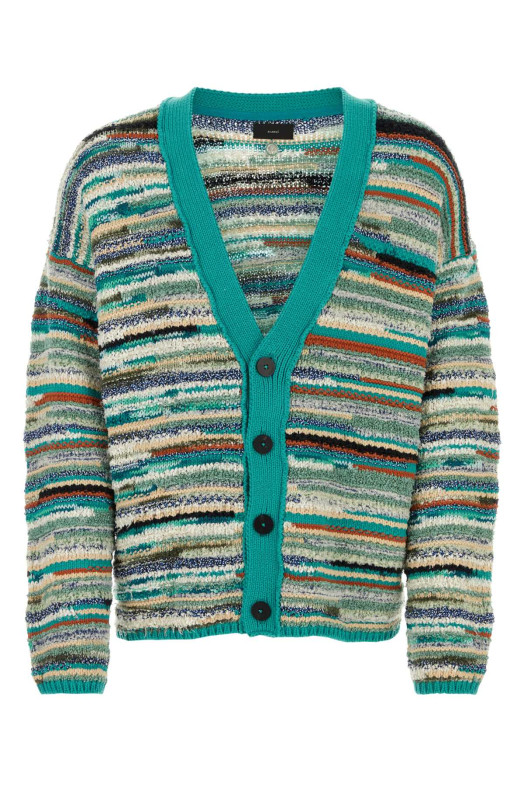 Embroidered cotton blend Madurai cardigan ALANUI (LMHB027R24KNI004)