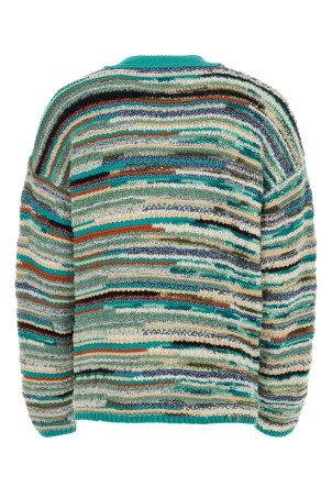 Embroidered cotton blend Madurai cardigan ALANUI (LMHB027R24KNI004)