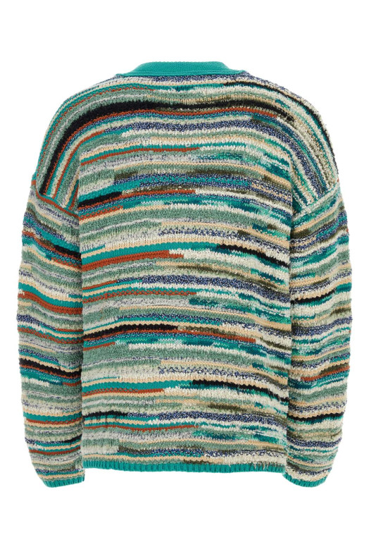 Embroidered cotton blend Madurai cardigan ALANUI (LMHB027R24KNI004)