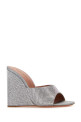 Embellished satin Lupita mules AMINA MUADDI (LUPITACRYWESATIN)