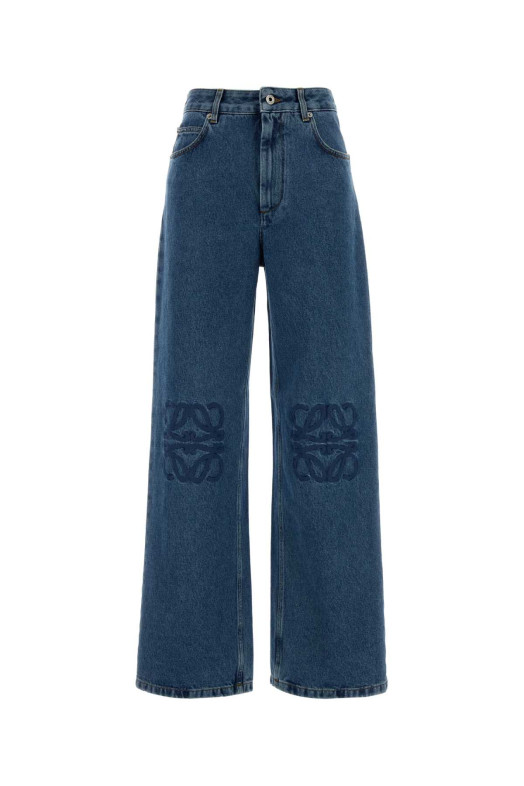 Джинсы с широкими брючинами LOEWE (S359Y11XEB)