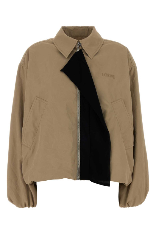 Бежевая куртка из полиэстера Beige LOEWE (S540Y02XD3)