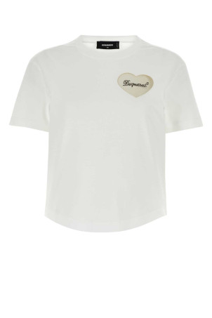 White jersey t-shirt White DSQUARED (S75GD0382S24662)