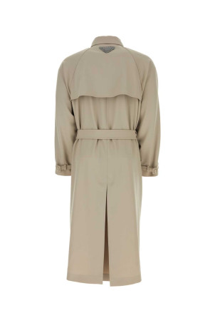 Cappuccino gabardine trench coat PRADA (SGC473SOOO11A6)