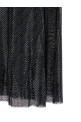 'Black Rhinestone Draped Maxi' dress Black