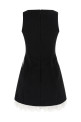 'Black Crêpe Bow Lace Mini' dress Black-grey