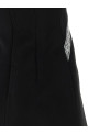 'Black Crêpe Bow Lace Mini' dress Black-grey