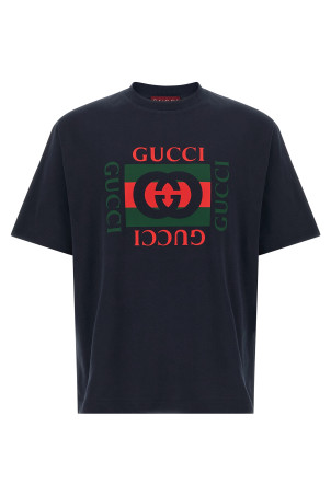 Logo print t-shirt Blue