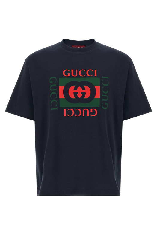 Logo print t-shirt Blue