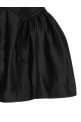 'Black Taffetà Collared Mini' dress Black