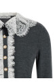 Кардиган «Grey Lace Collar Knit» серого цвета PF26134CGRGREY