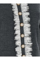 Кардиган «Grey Lace Collar Knit» серого цвета PF26134CGRGREY