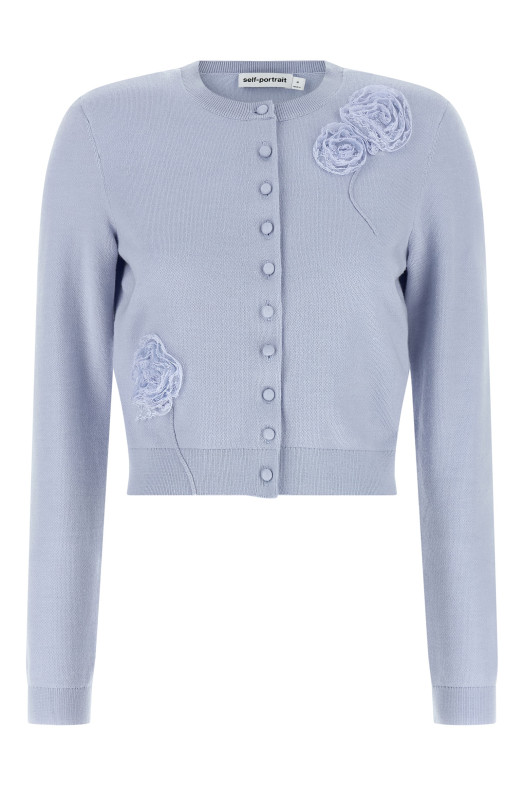 'Blue Flower Knit' cardigan BLUE