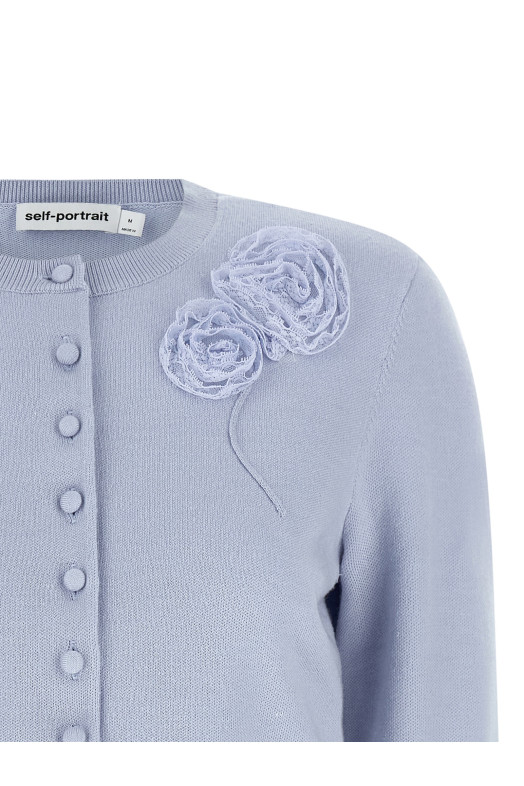 'Blue Flower Knit' cardigan BLUE