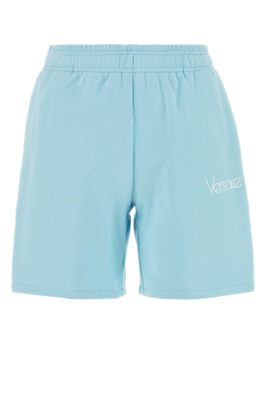 Light-blue cotton shorts VERSACE (10143011A10157)