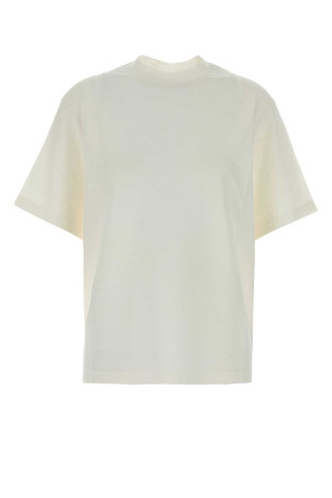 Ivory stretch linen Estavo t-shirt THE ROW (10989K758)