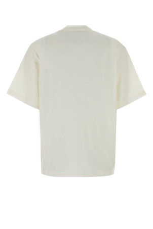 Ivory stretch linen Estavo t-shirt THE ROW (10989K758)