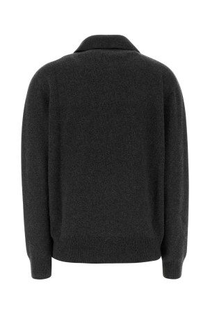 Charcoal cashmere Oashi polo shirt THE ROW (11062Y973)