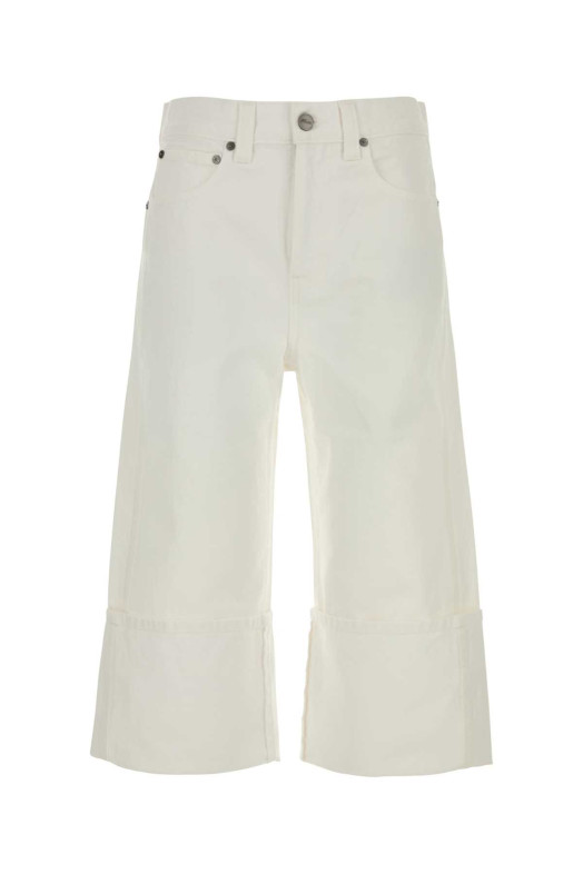White denim capri pant White KHAITE (1182913W919)