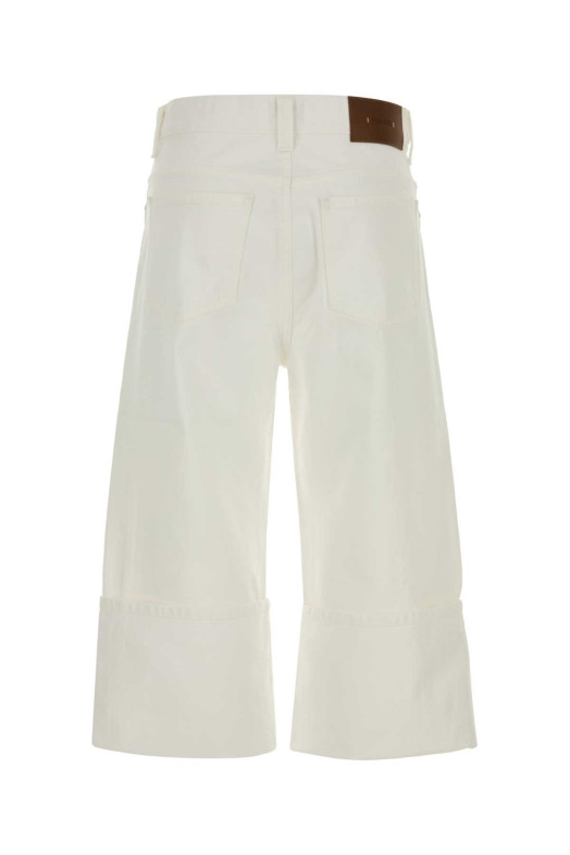 White denim capri pant White KHAITE (1182913W919)