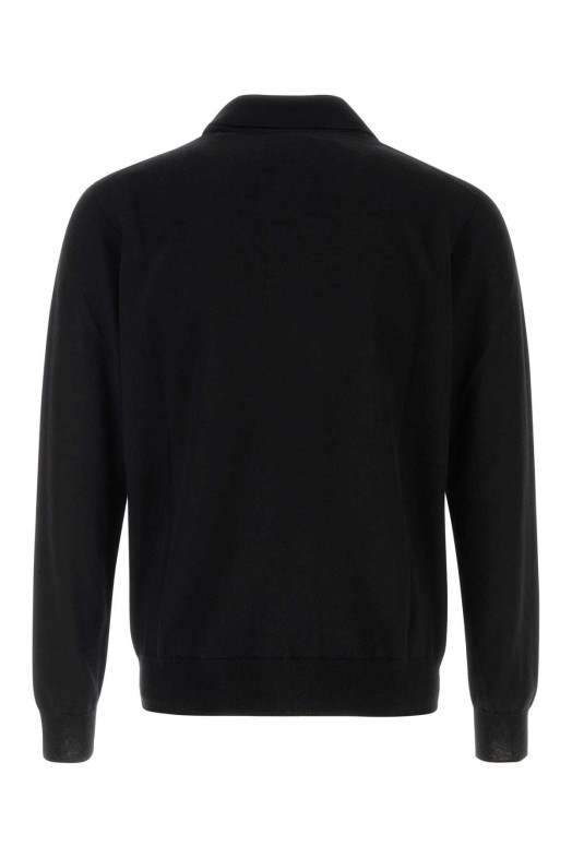 Black cashmere Selio polo shirt Black THE ROW (1439Y995)