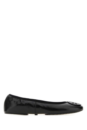 Black leather Reva ballerinas Black TORY BURCH (177204)