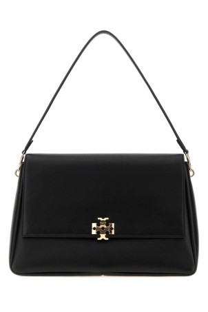 Black leather Charlie shoulder bag TORY BURCH (180727)