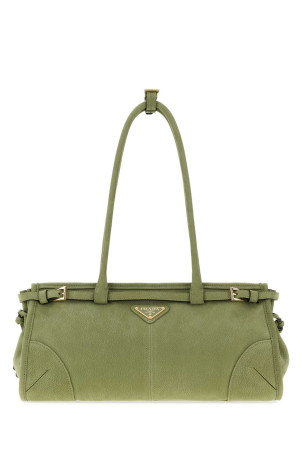 Зелена сумка через плече Prada Bonnie з набуку PRADA (1BA426VMOM2GB8)